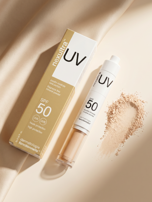 nexultra™ UV SPF50 – puder mineralny w pędzlu (4g) | Wysyłka GRATIS! – packshot, klinika La Guèl